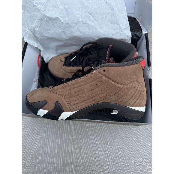 Air Jordan 14 Retro SE Size 9 DO9406 200 Archaeo Brown/Multi-color main image 10